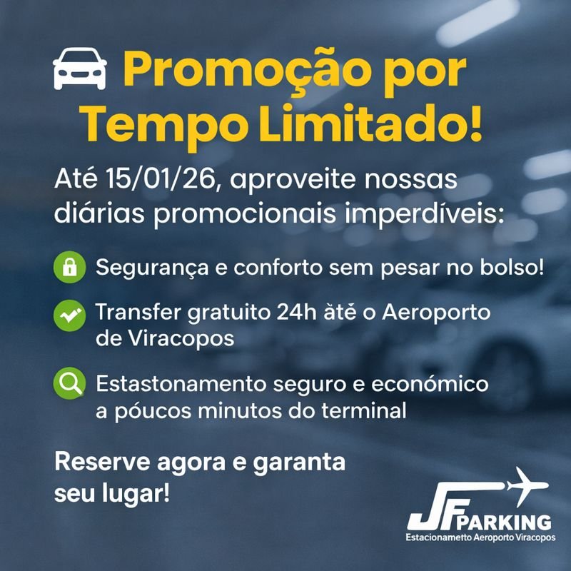JFparking - Estacionamento Viracopos em Campinas - Econômico e Seguro